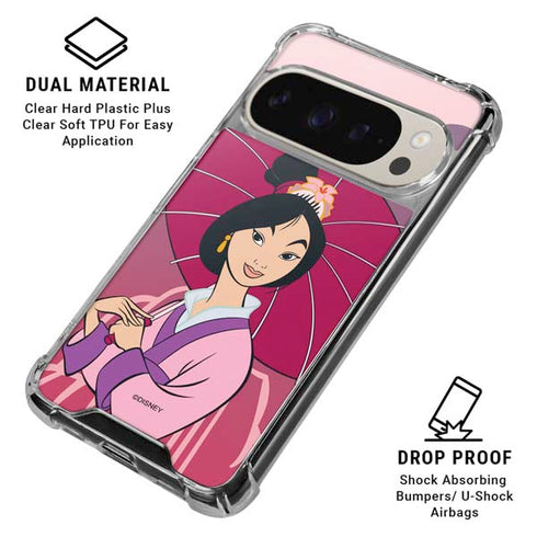 Disney Mulan with Umbrella Pixel 9/9 Pro Clear Case
